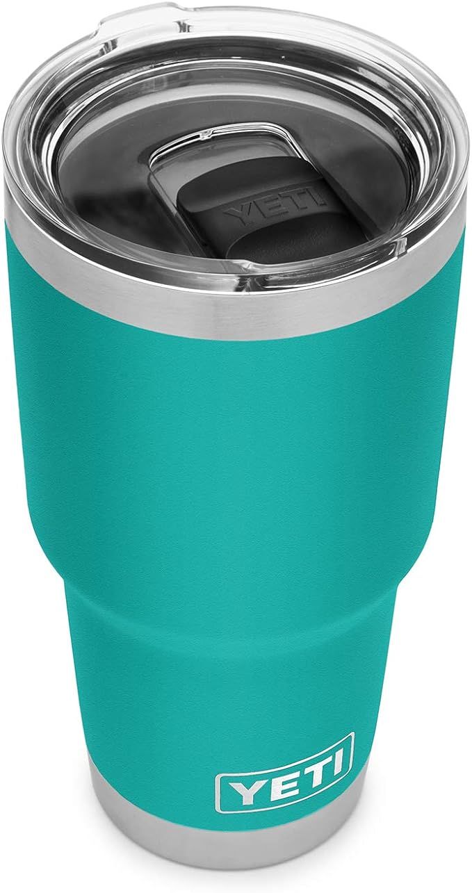 YETI Rambler 30 oz Tumbler, Stainless Steel, Vacuum Insulated with MagSlider Lid, Aquifer Blue | Amazon (US)