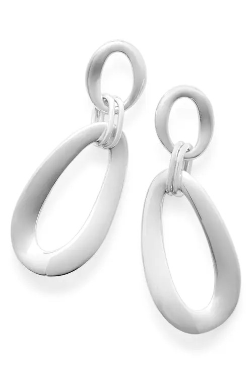 Ippolita Classico Cherish Snowman Hoop Earrings in Silver at Nordstrom | Nordstrom