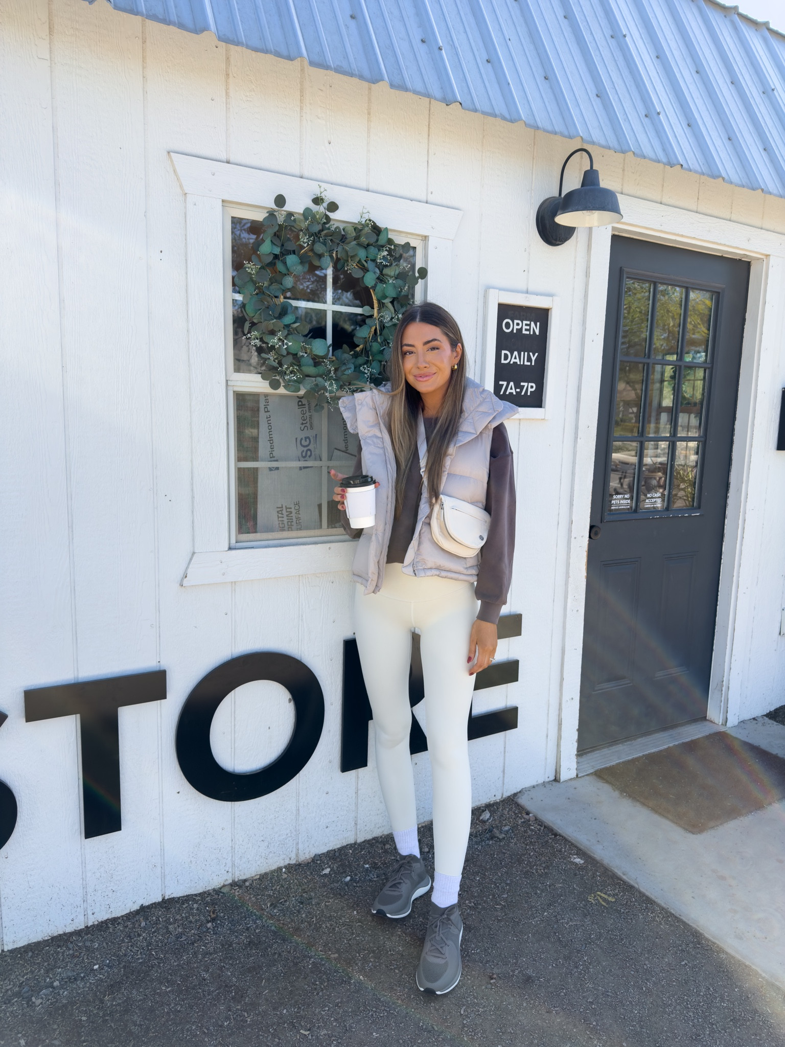 Wearing head to toe @lululelmon 🤍 size 2 in crew, 4 in vest, and 4 in leggings! #lululemoncreator #ad 

#LTKCyberWeek #LTKHoliday #LTKfitness