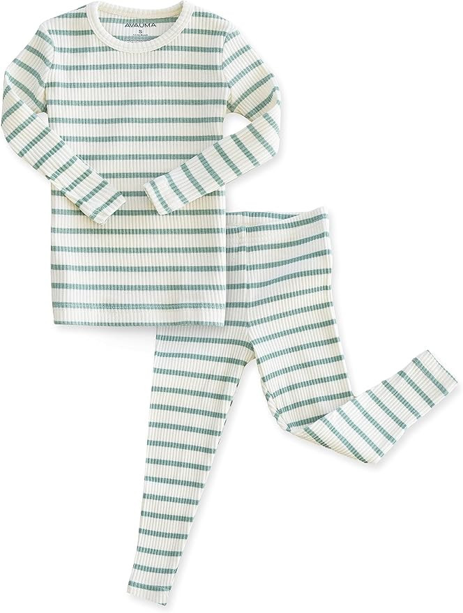 AVAUMA Baby Boys Girls Pajama Set 6M-7T Kids Cute Toddler Snug fit Pjs Cotton Sleepwear | Amazon (US)
