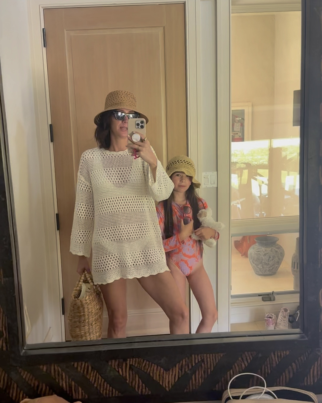 Last beach day in Hawaii. Size ip in the crochet bathing suit cover up. Great price point. It also comes in short sleeve and several shades. Loving my bucket hat and this white bathing suit. The top has stretched out a little so stay TTS for the top (I sized up) and then size up for the bottoms  

#LTKTravel #LTKSeasonal #LTKSwim