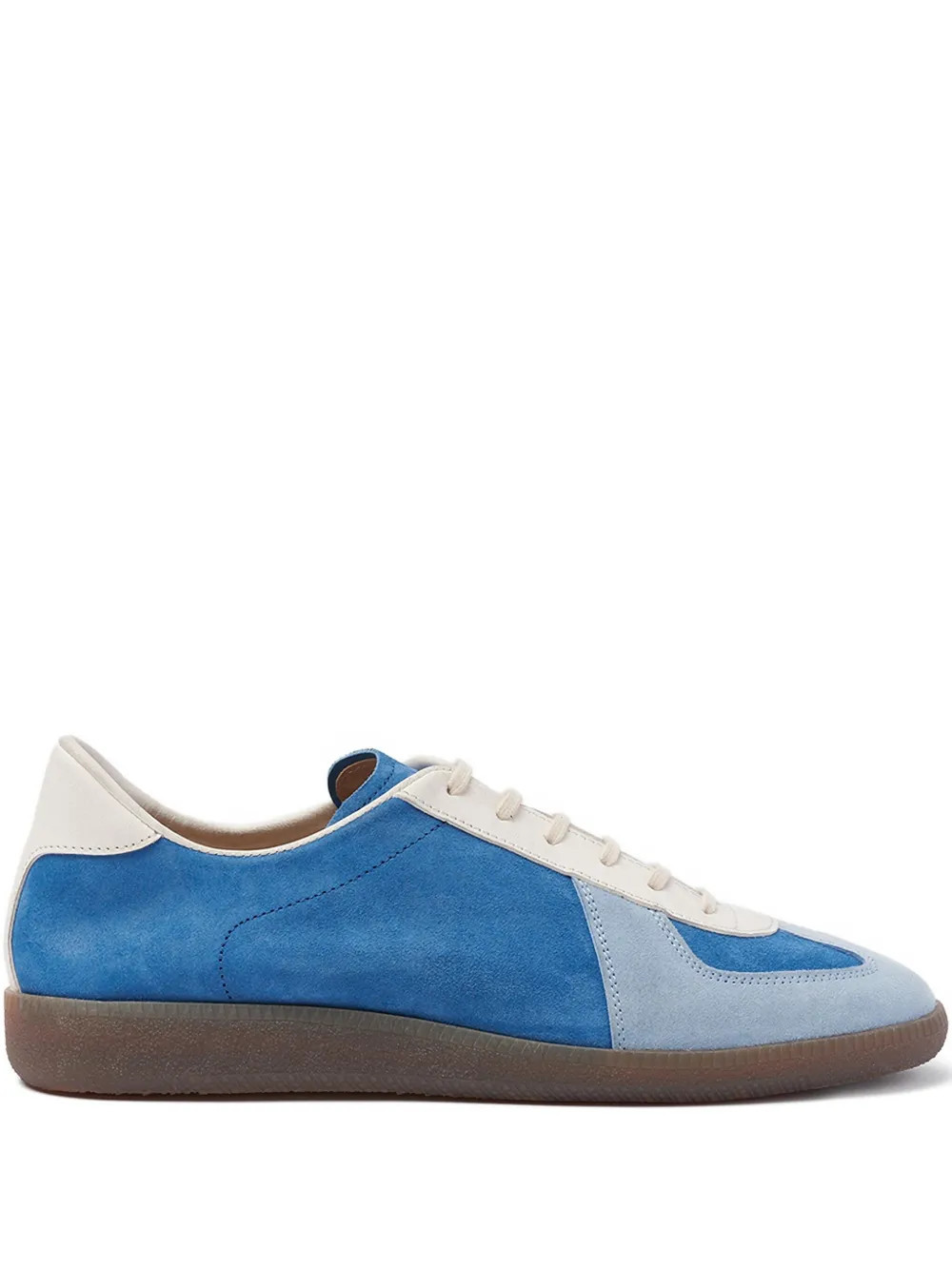 Scarosso colour-blocked suede sneakers - Blue | Farfetch Global