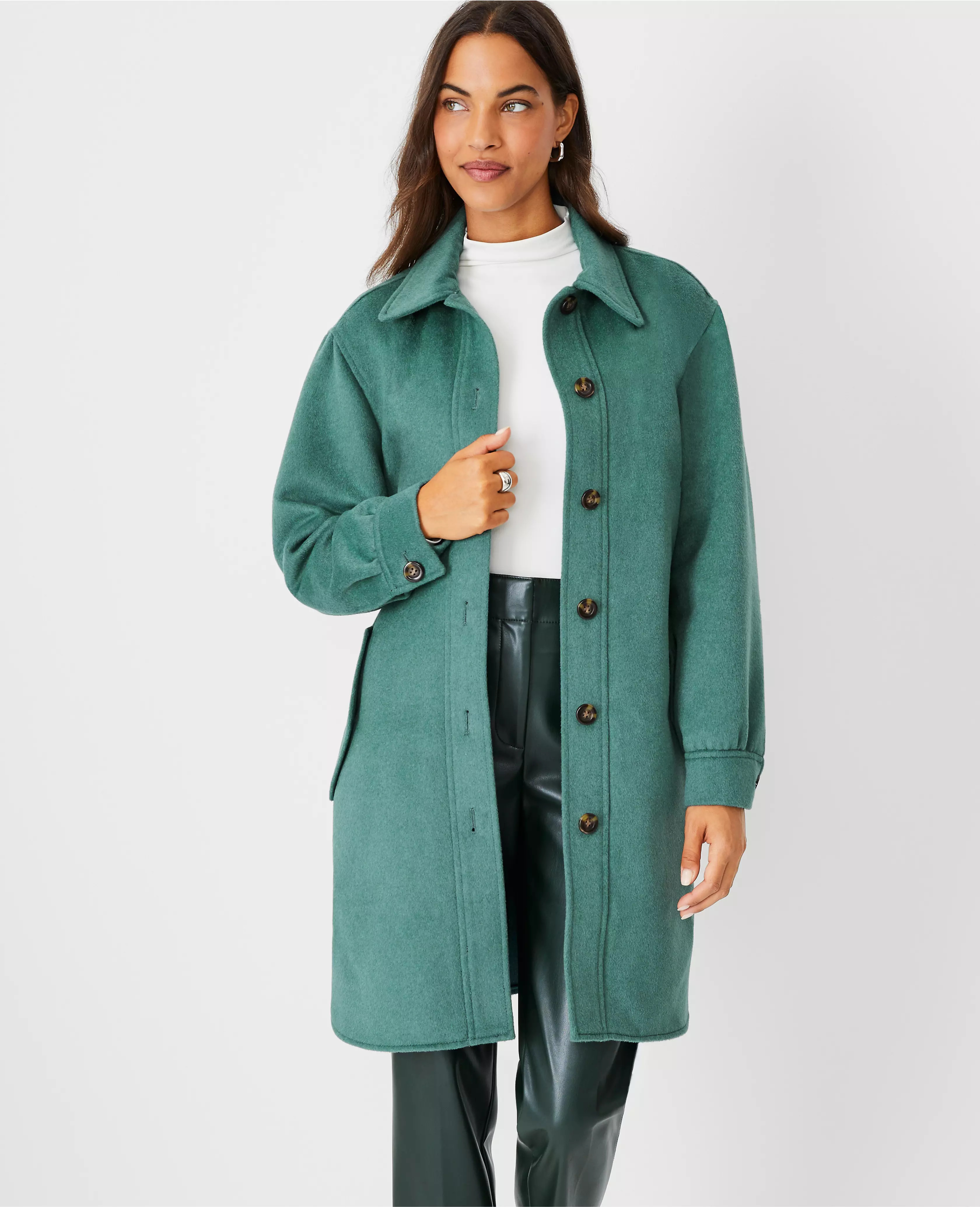Belted Shirt Jacket | Ann Taylor (US)