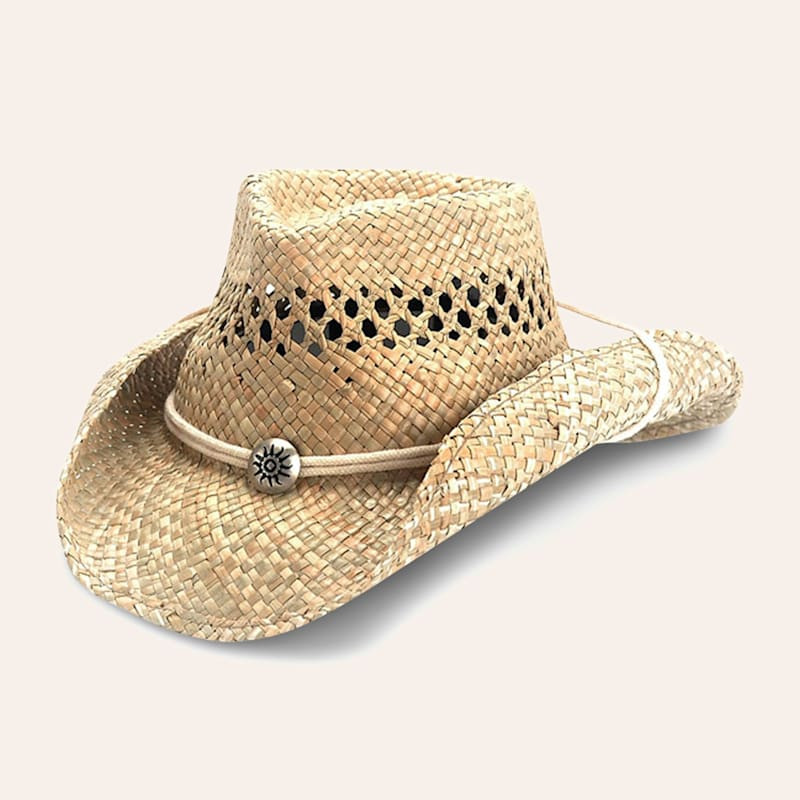 Dorfman Pacific Seagrass Vent Crushable Cowboy Hat | Cavender's