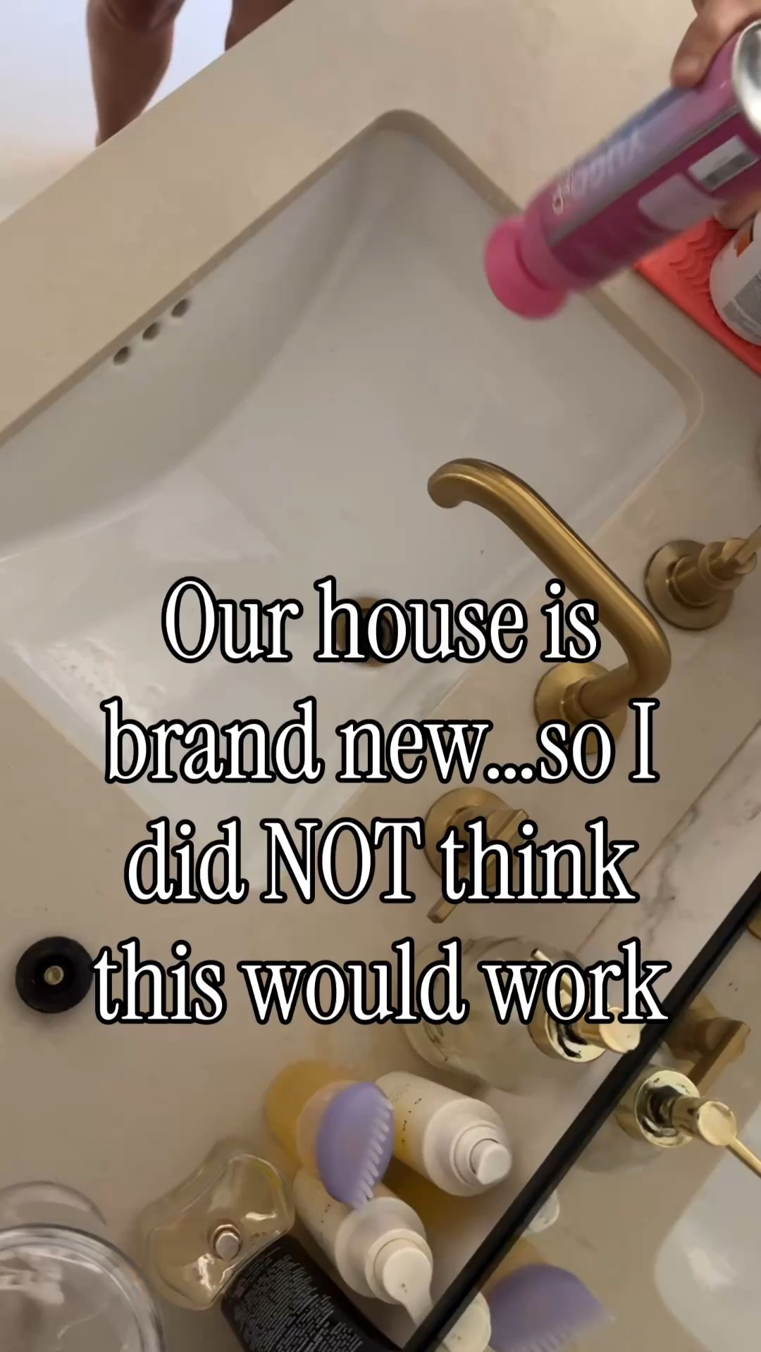 I truly wasn’t expecting it to work this well! Especially because I thought our drains would be pretty clean since our house is brand new and we moved in a year ago. It also UNCLOGGED my other sink!

#cleaning #cleaninghacks