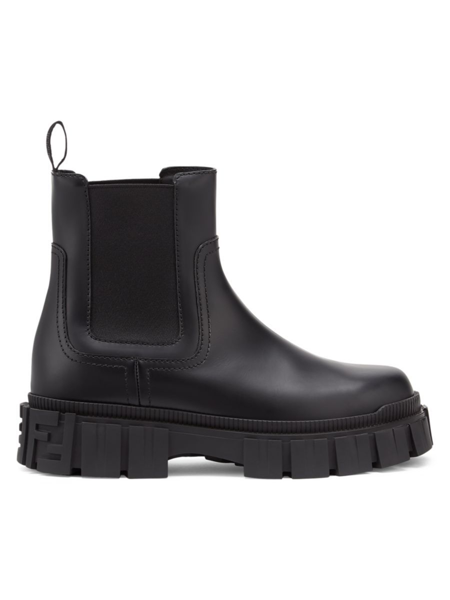Fendi Force Leather Chelsea Boots | Saks Fifth Avenue