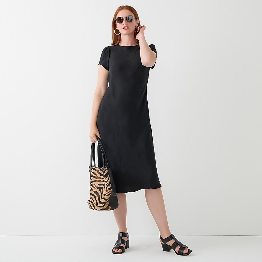 Cupro-blend midi T-shirt dress | J. Crew US