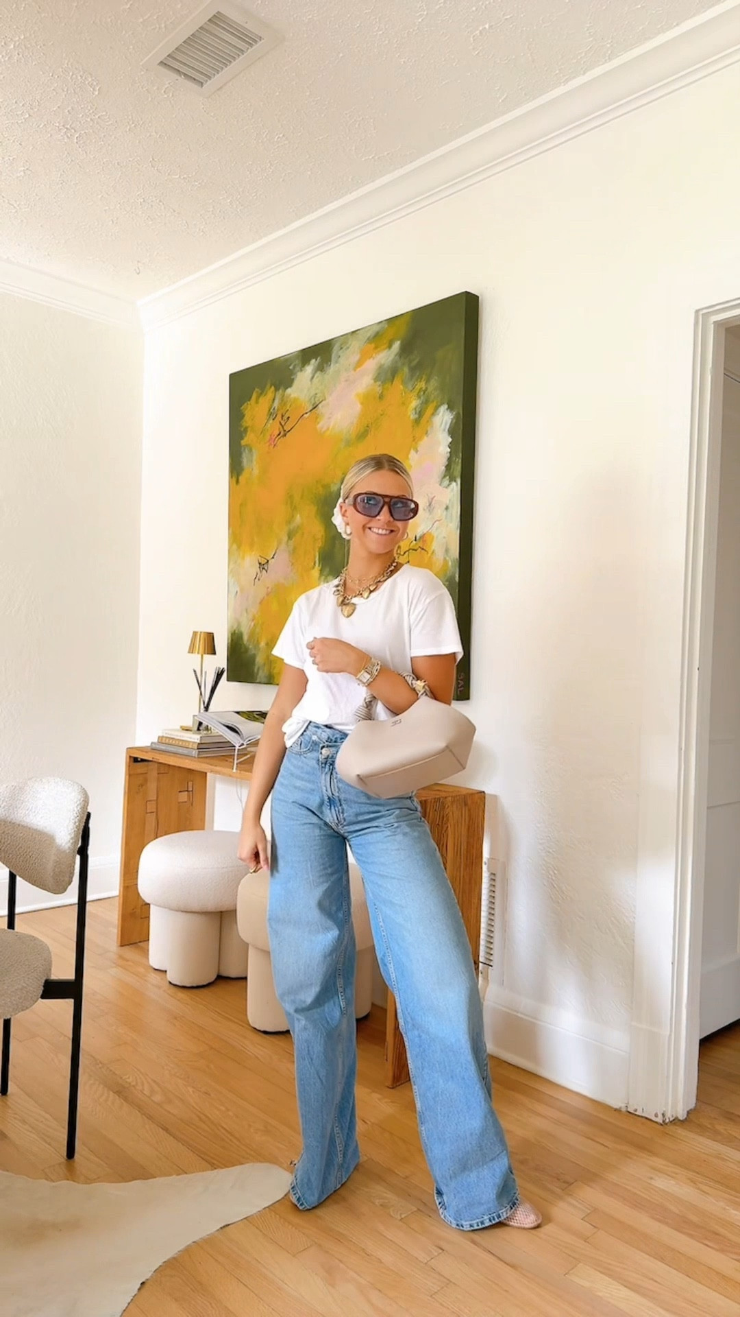 Making a simple outfit interesting 🤍✨ 

#LTKFindsUnder50 #LTKFindsUnder100 #LTKStyleTip