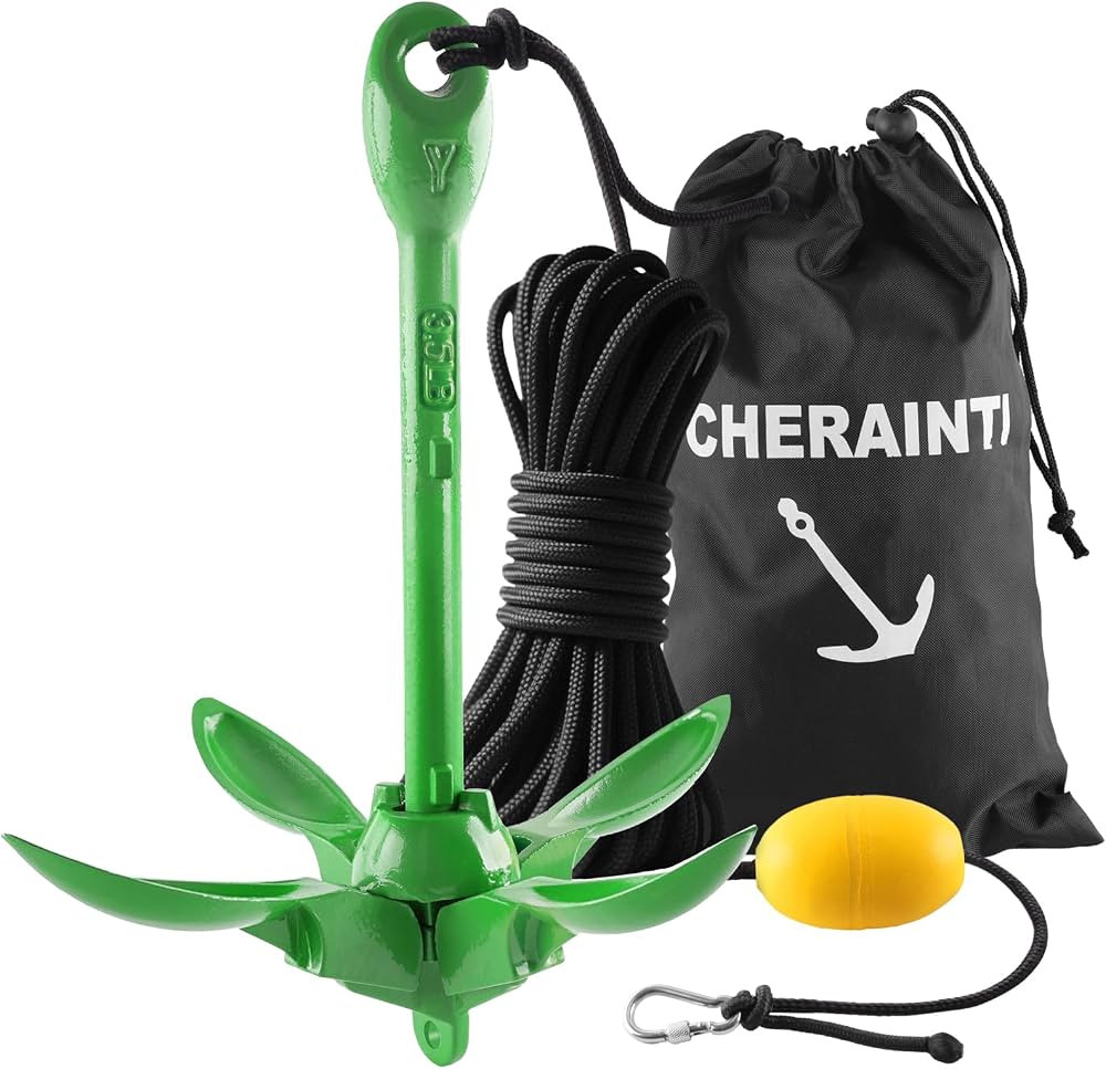 Kayak Anchor, 3.5 Lb Paddle Board Anchor Folding Marine Grapnel Kit with 40ft Rope and Buoy for K... | Amazon (US)