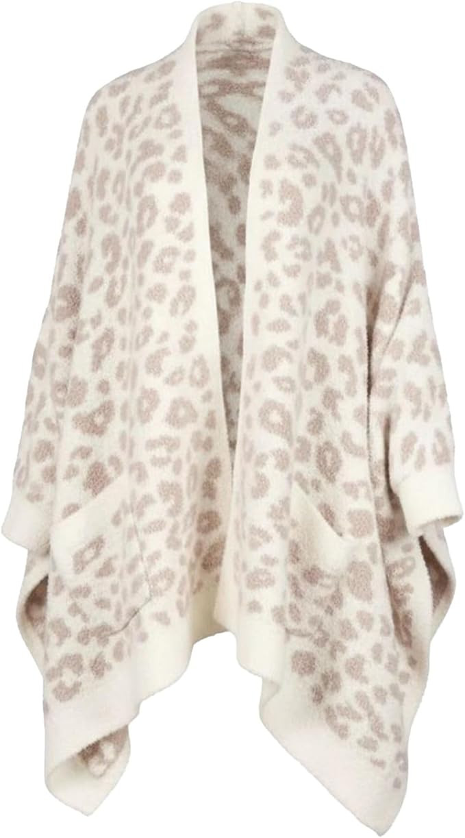 CUBRIDGE Wearable Blanket Sherpa Poncho Unique Office Work Warm Cozy Shawl TV Throw Blankets, Plu... | Amazon (US)