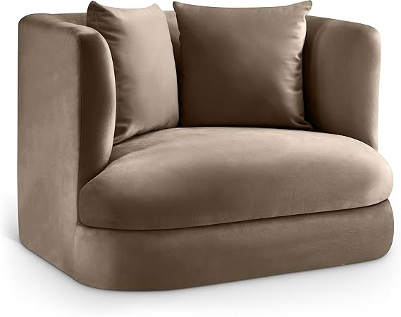 Meridian Furniture 699Taupe-C Alder Collection Modern | Contemporary Chair with Ultra Luxe Taupe ... | Amazon (US)