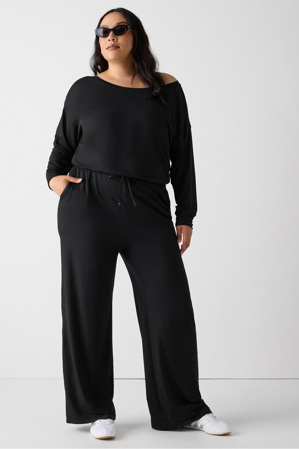 Cloud Jersey Off Shoulder Onesie | Fabletics