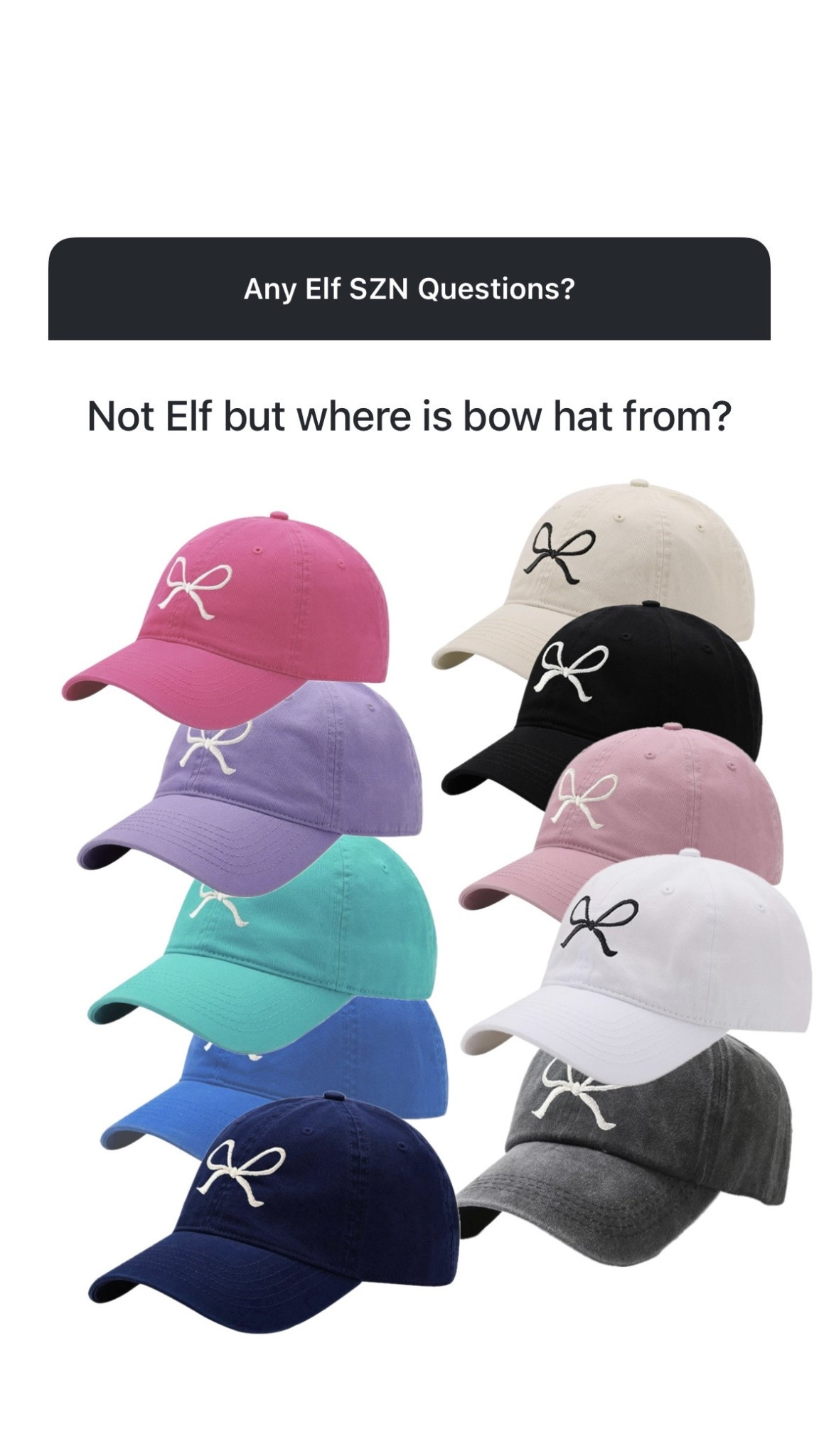 Love My Pink 🎀 Bow Cap!
… and love all the colors it’s available in! (This is the one I have in pink but I do also see another almost identical one available in other colors and currently on sale for under $10 so linking that too!) 🧢 



#LTKSeasonal #LTKFindsUnder50 #LTKActive