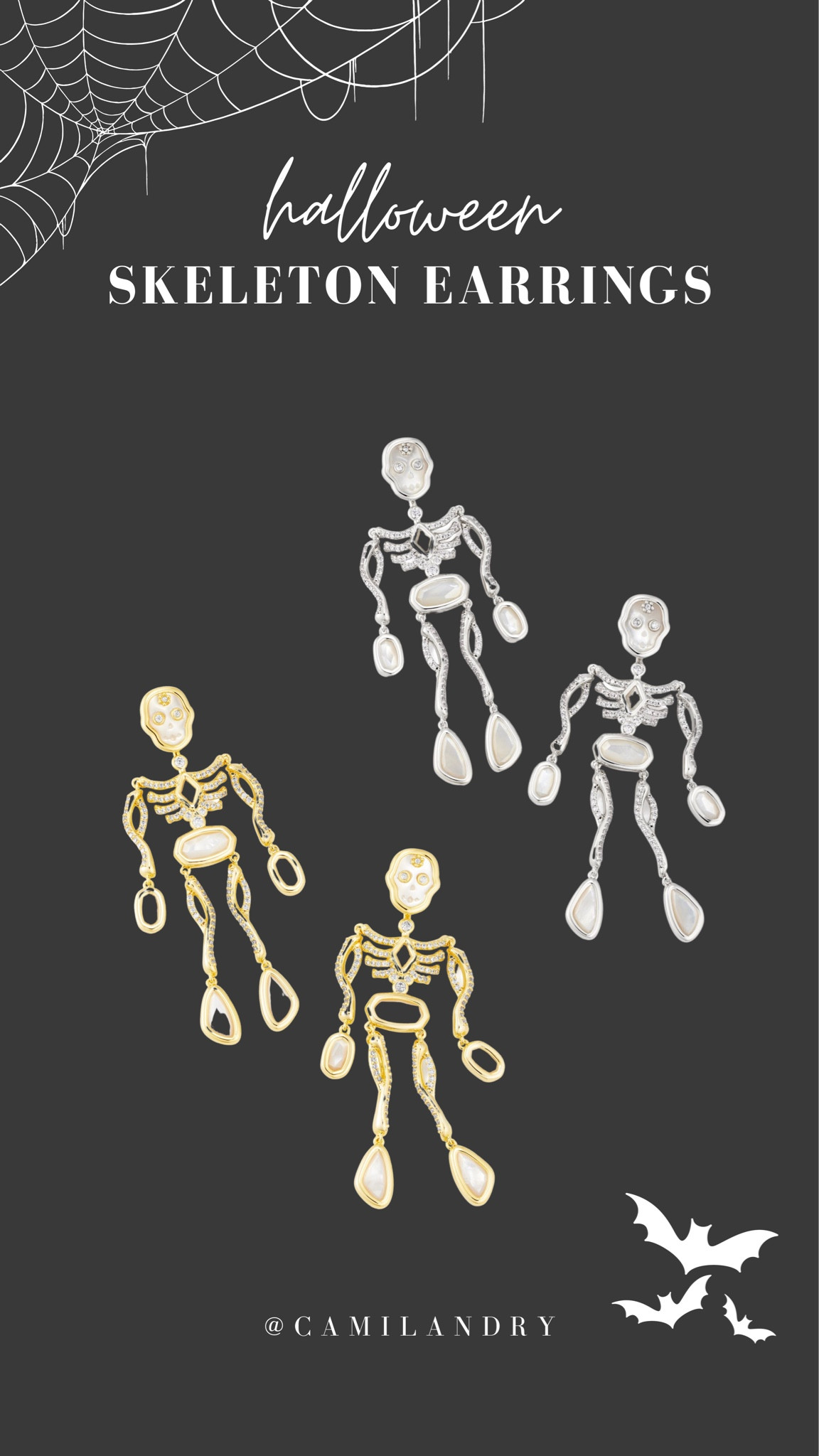 Spooky earrings 👻💀 

#LTKstyletip #LTKHalloween #LTKHoliday