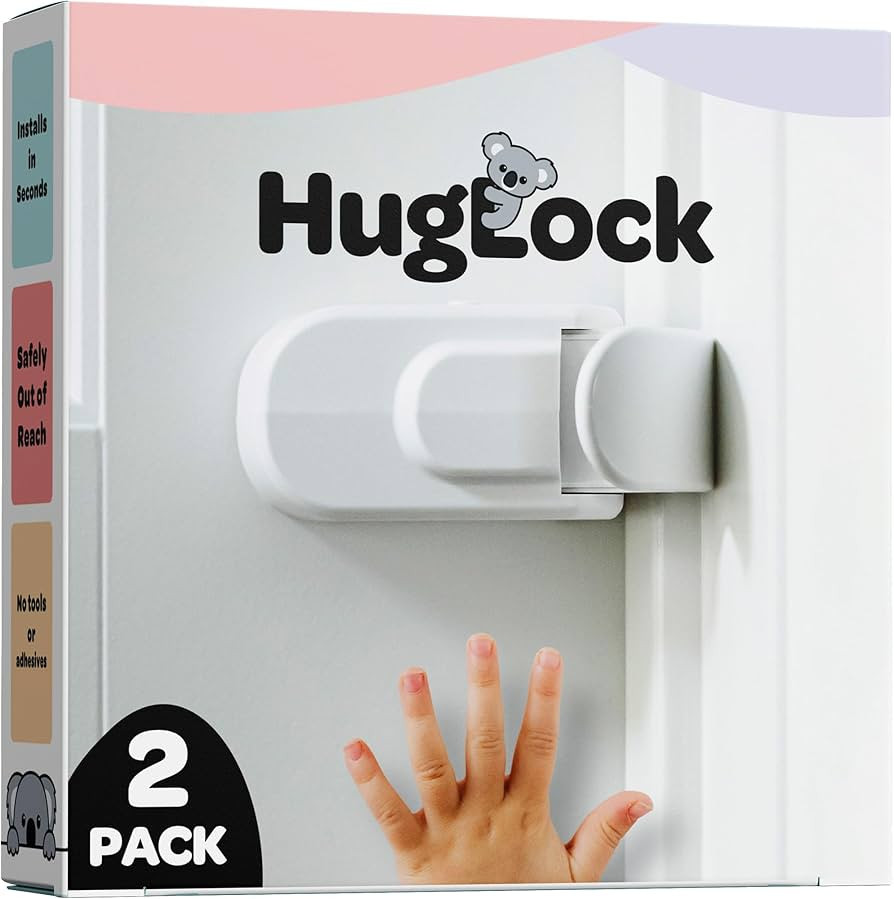 Huglock - The Snap-On Door Lock Kids Can't Reach or Defeat - No Tools or Adhesives Required - Wor... | Amazon (US)
