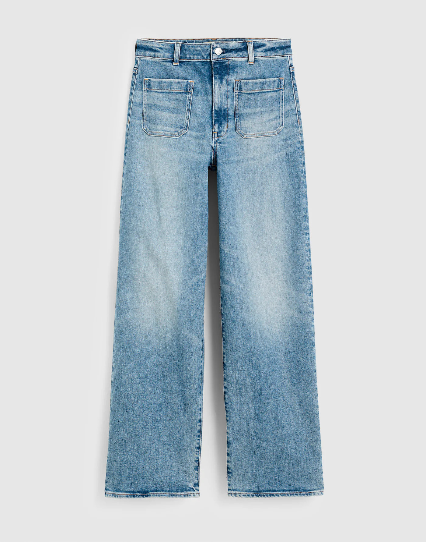 The Emmett Wide-Leg Full Length Jean: Patch Pocket Edition | Madewell