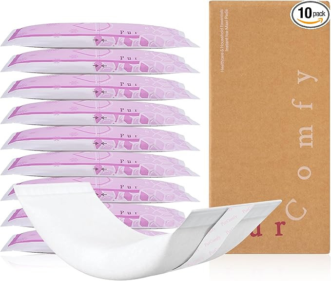 PurComfy 2-in-1 Postpartum Pads, Absorbent Instant Perineal Ice Pads for Women with Mom Pain Reli... | Amazon (US)