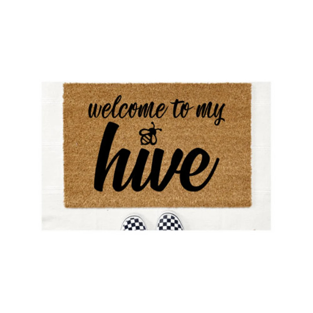 Welcome to my hive Doormat, Beyhive Doormat, Beyonce Doormat, Beyonce Inspired, Custom Doormat | Etsy (US)