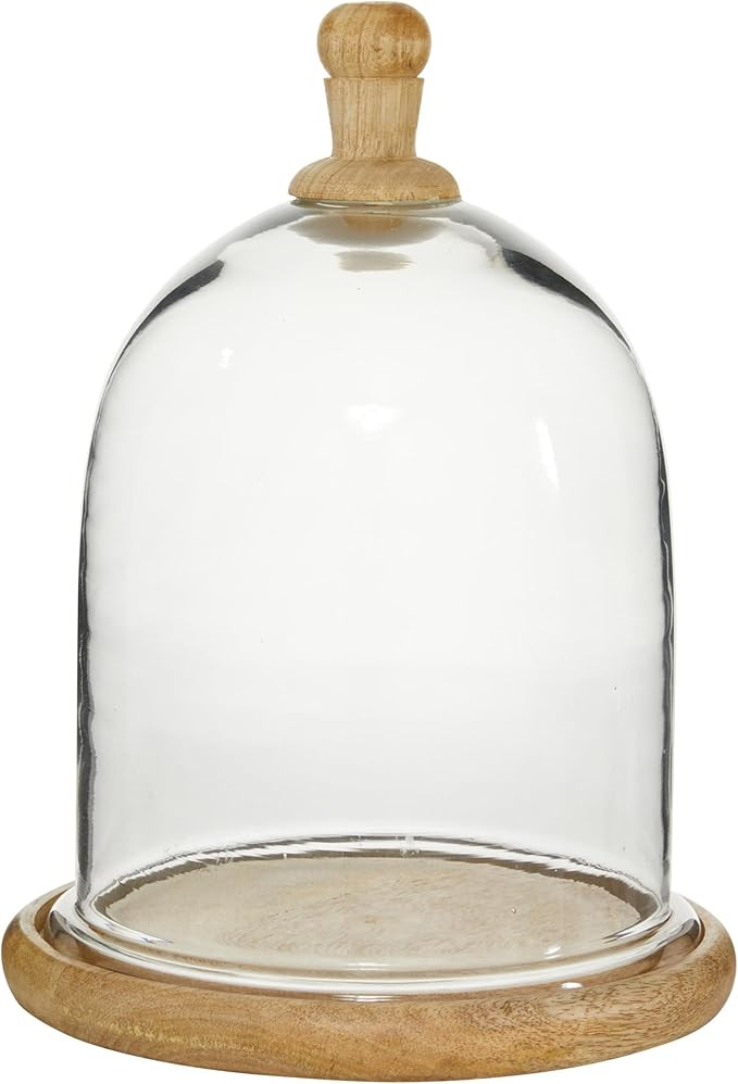 Deco 79 Glass Cake Stand with Glass Lid, 8" x 8" x 11", Clear | Amazon (US)