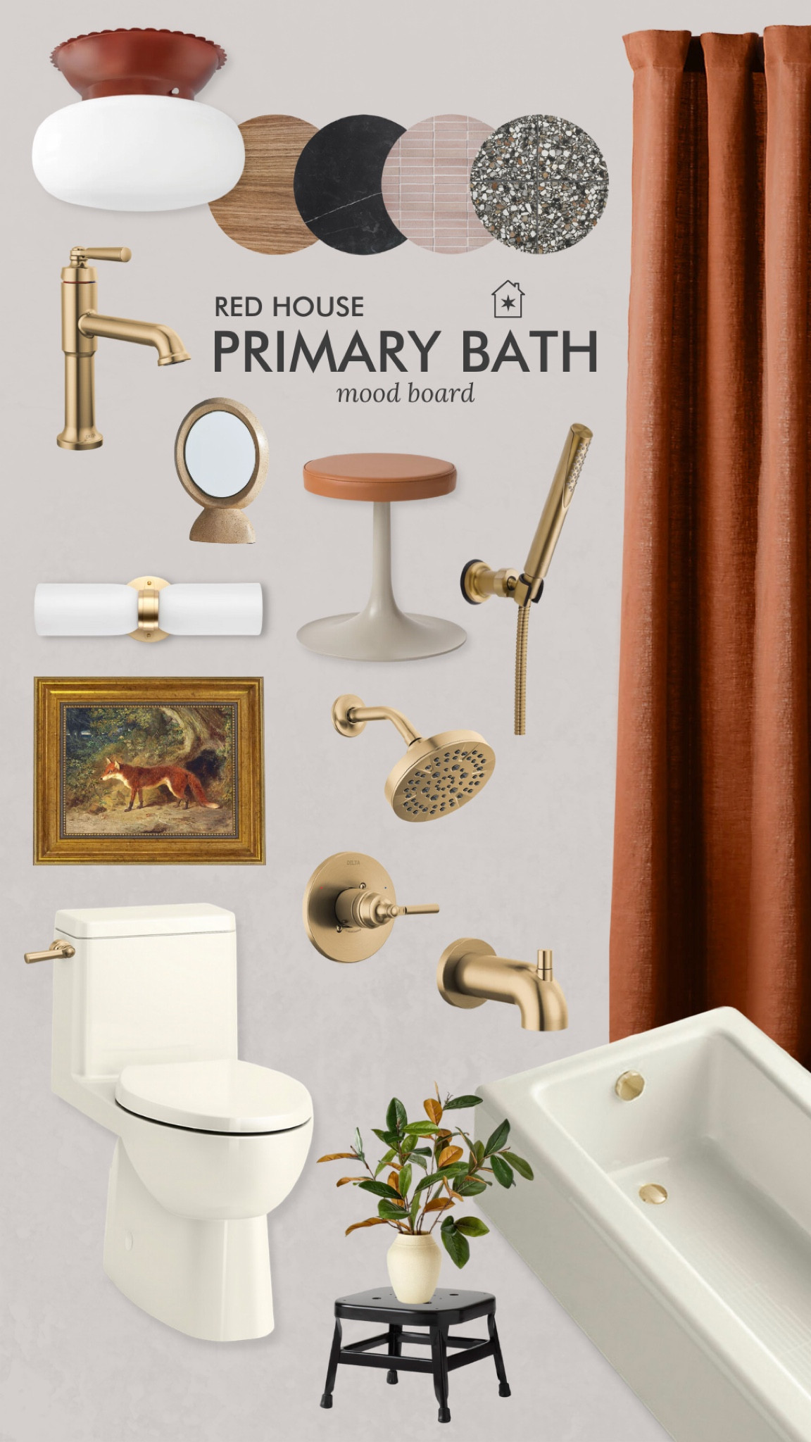 The first project at Red House: the primary bathroom! #moody

#LTKhome #LTKFind