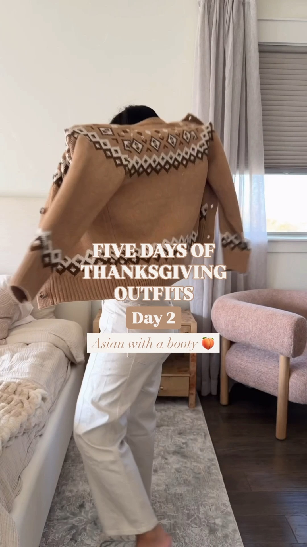 Thanksgiving / Fall Outfit Inspo Day 2
Cardigan: Small
Barrel Denim: 8
Love the woven flats, wear them a lot with Fall outfits and this bag looks designer! 