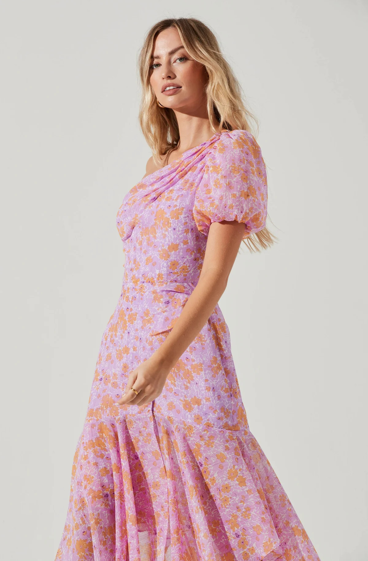 Santorini One Shoulder Midi Dress | ASTR The Label (US)