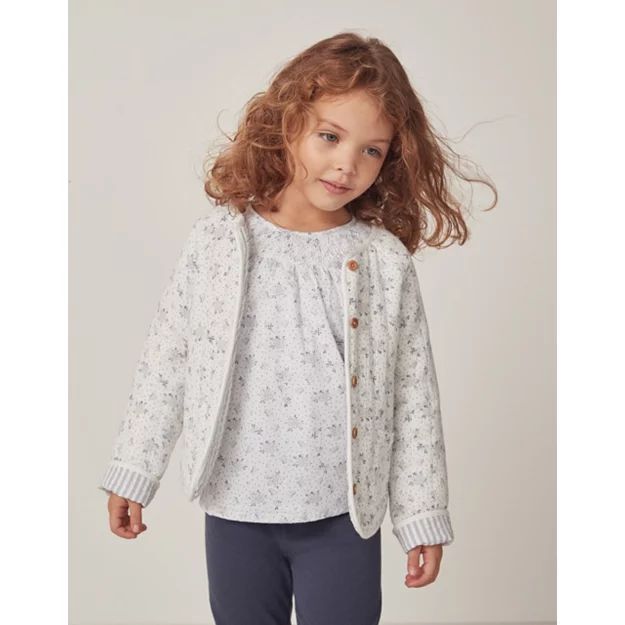 Camille Organic Crinkle Cotton Reversible Quilted Jacket (18mths—6yrs) | The White Company (UK)