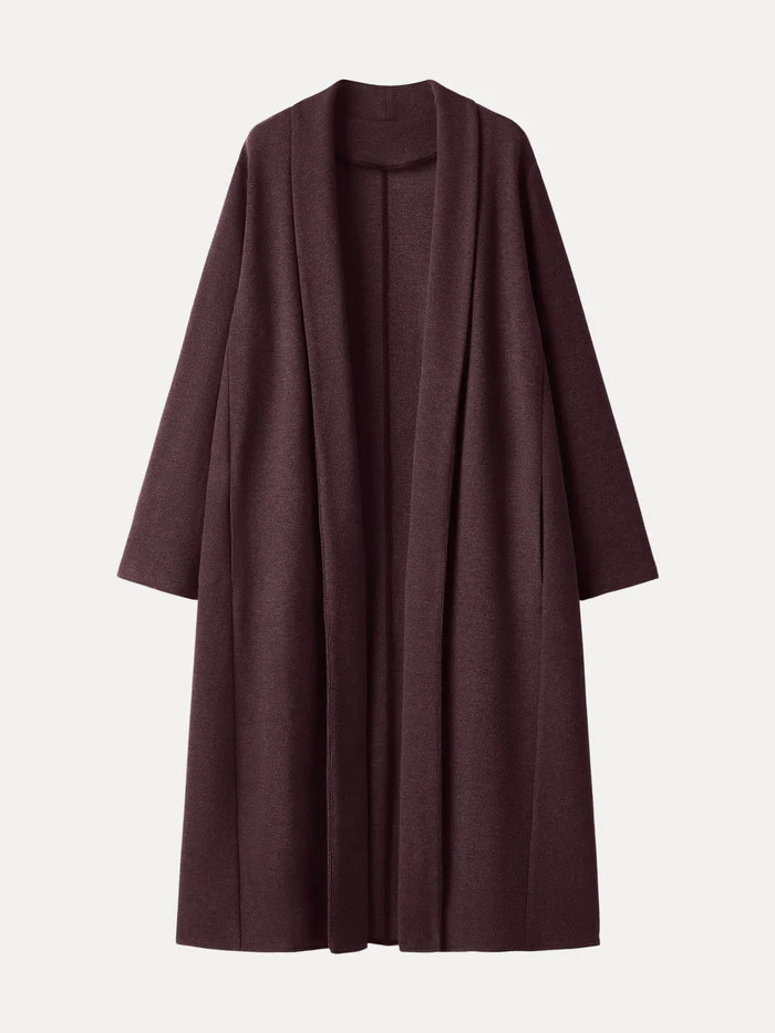 Shawl Collar Long Cardigan with Pockets | OGLmove