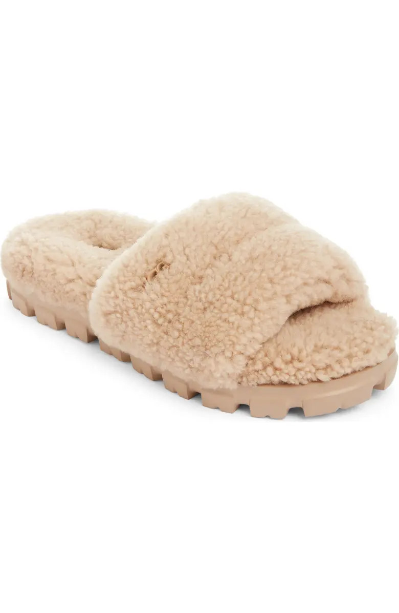 UGG® Cozetta Curly Genuine Shearling Slide Slipper (Women) | Nordstrom | Nordstrom