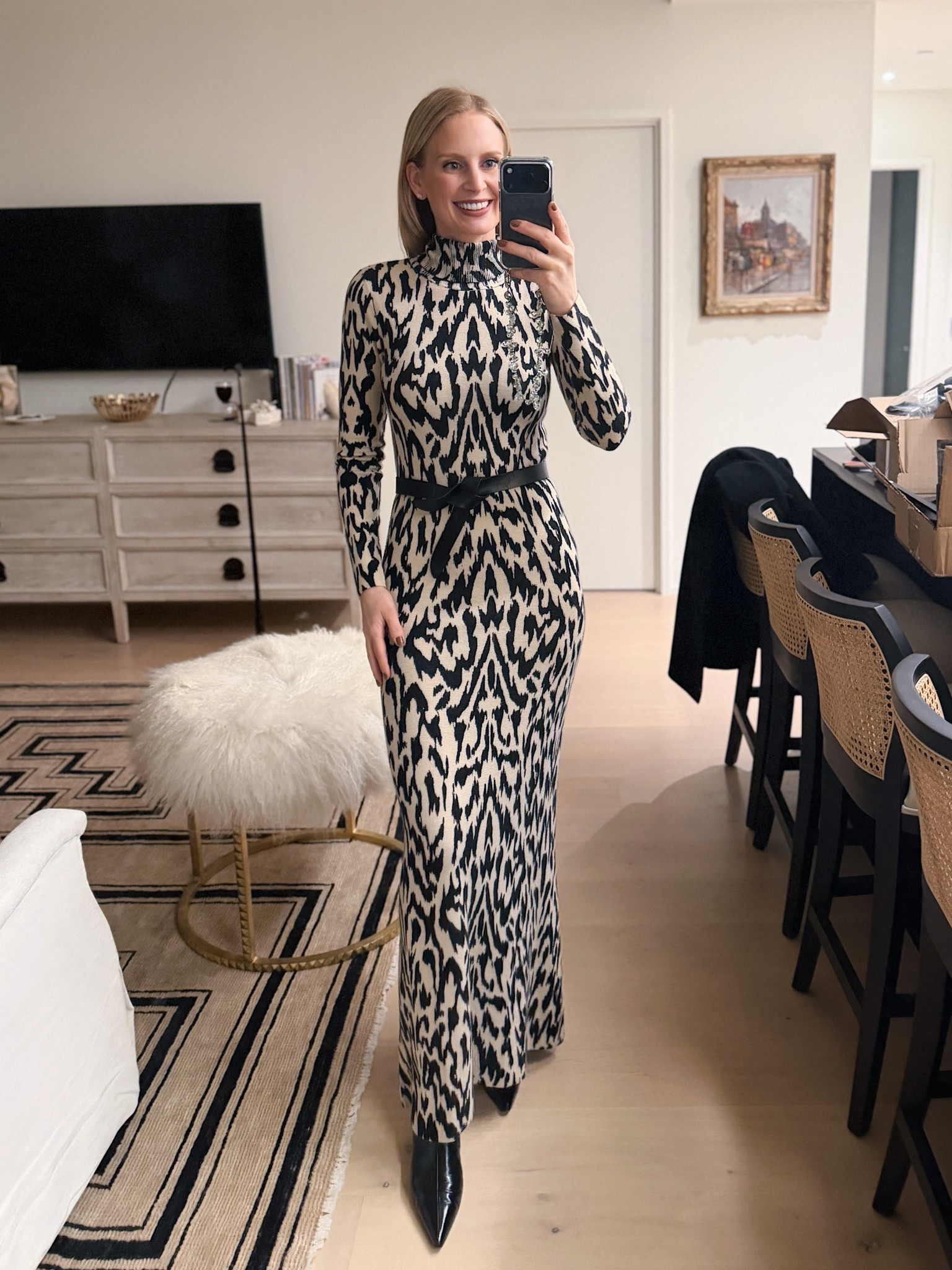 Tonight’s look! My dress is 100% cashmere and on sale! 

#LTKSeasonal #LTKSaleAlert