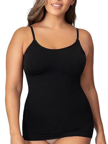 SHAPERMINT Womens Tops - Scoop Neck Cami Body Shaper for Women, Shapewear Tummy Control, Camisole Tank Tops for Women | Amazon (US)
