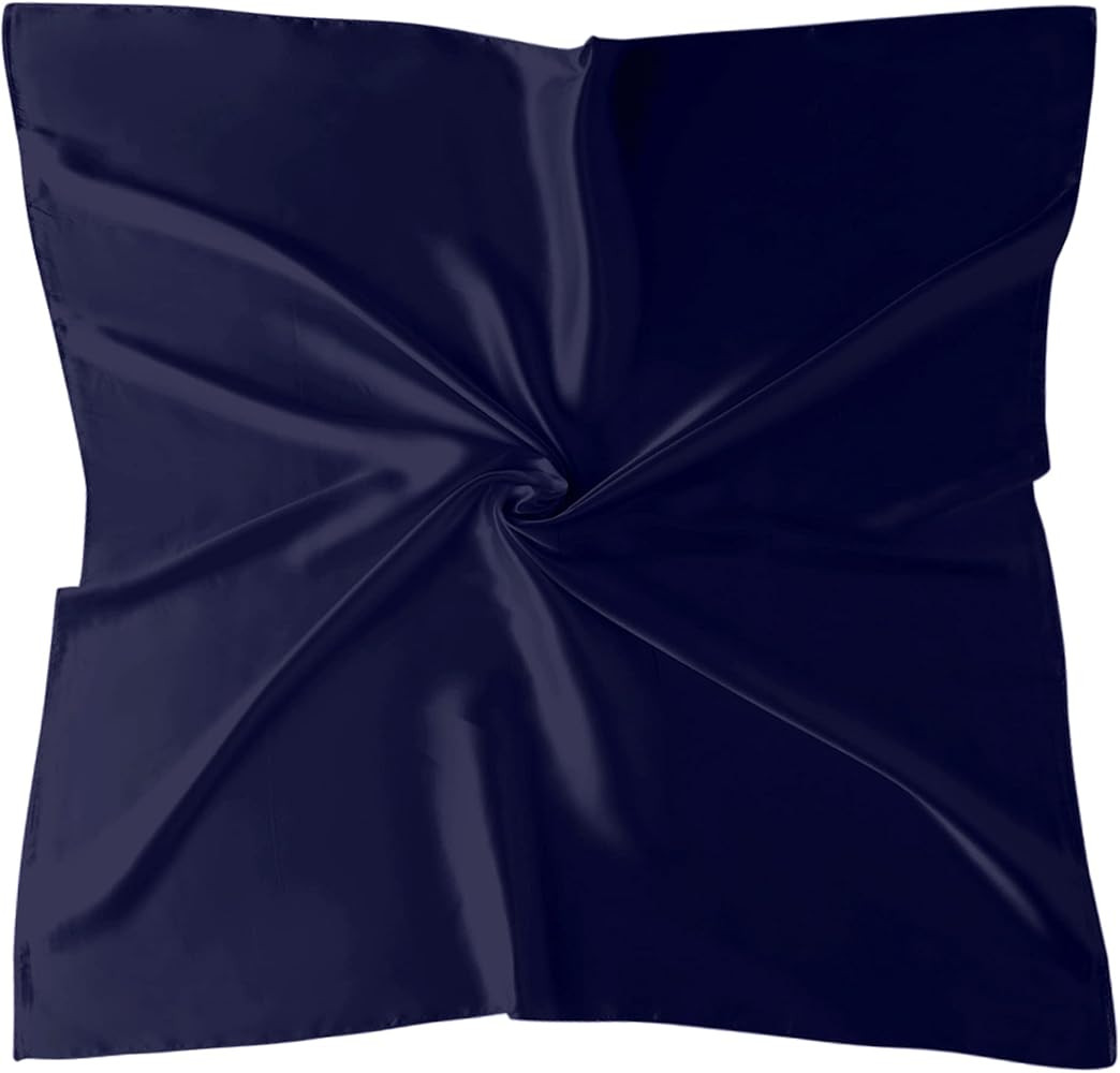 vimate 35" Square Silk Like Head Scarf - Women's Fashion Silk Feeling Scarf for Hair Wrapping and... | Amazon (US)