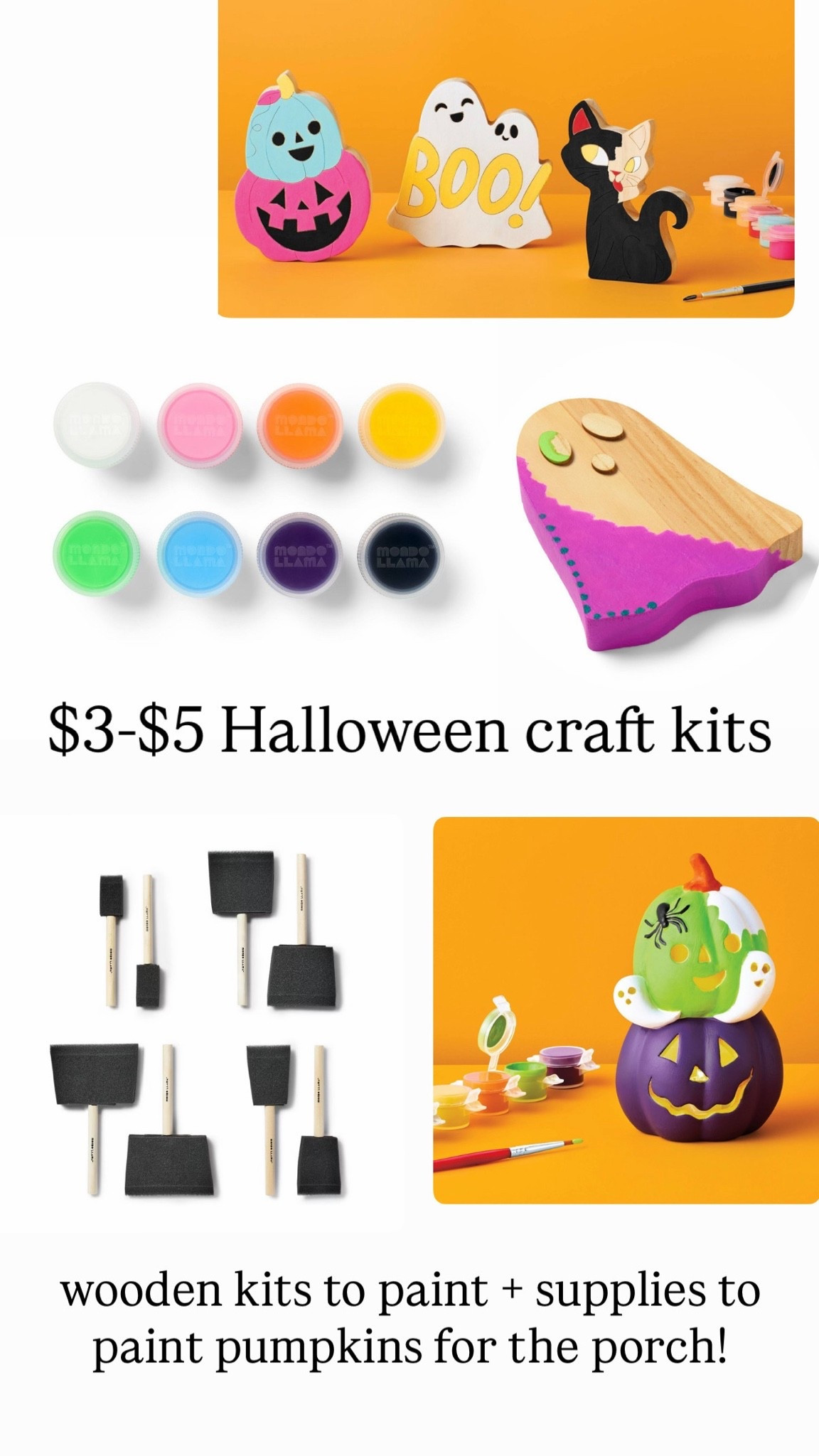 Target has so many cute and fun Halloween crafts for kids that are $5 - Rhett loves this kind of stuff! 

Crafts for kids / screen free activities/ holiday crafts