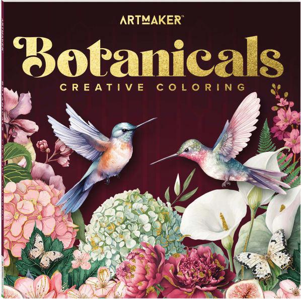 ArtMaker Square Coloring Book - Botanical | Barnes & Noble