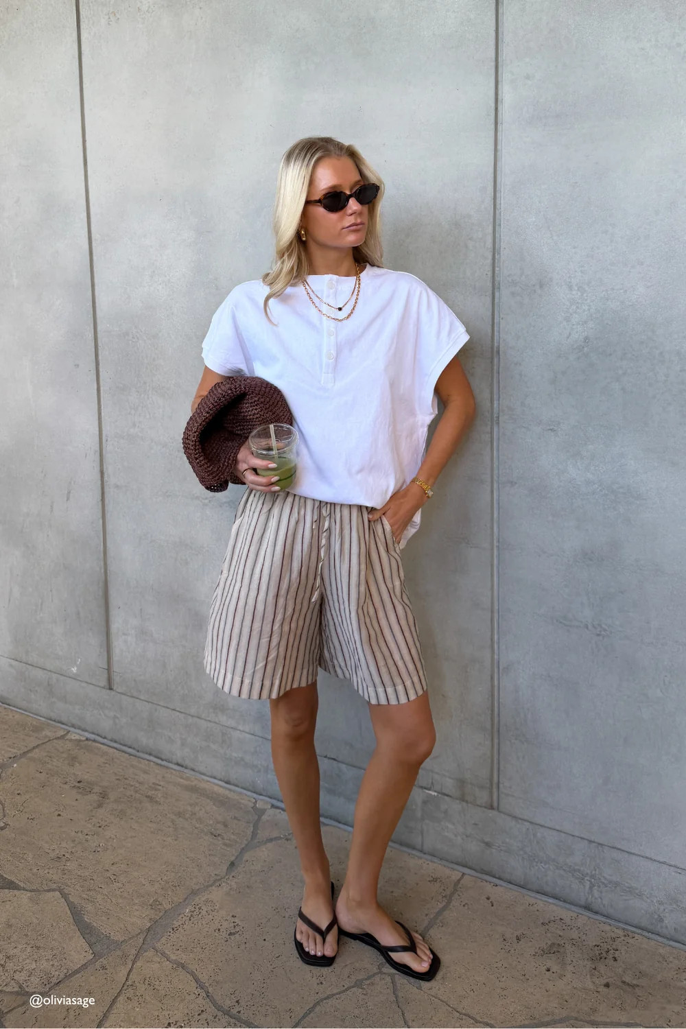 Astra Shorts Brown Stripe | VRG Grl