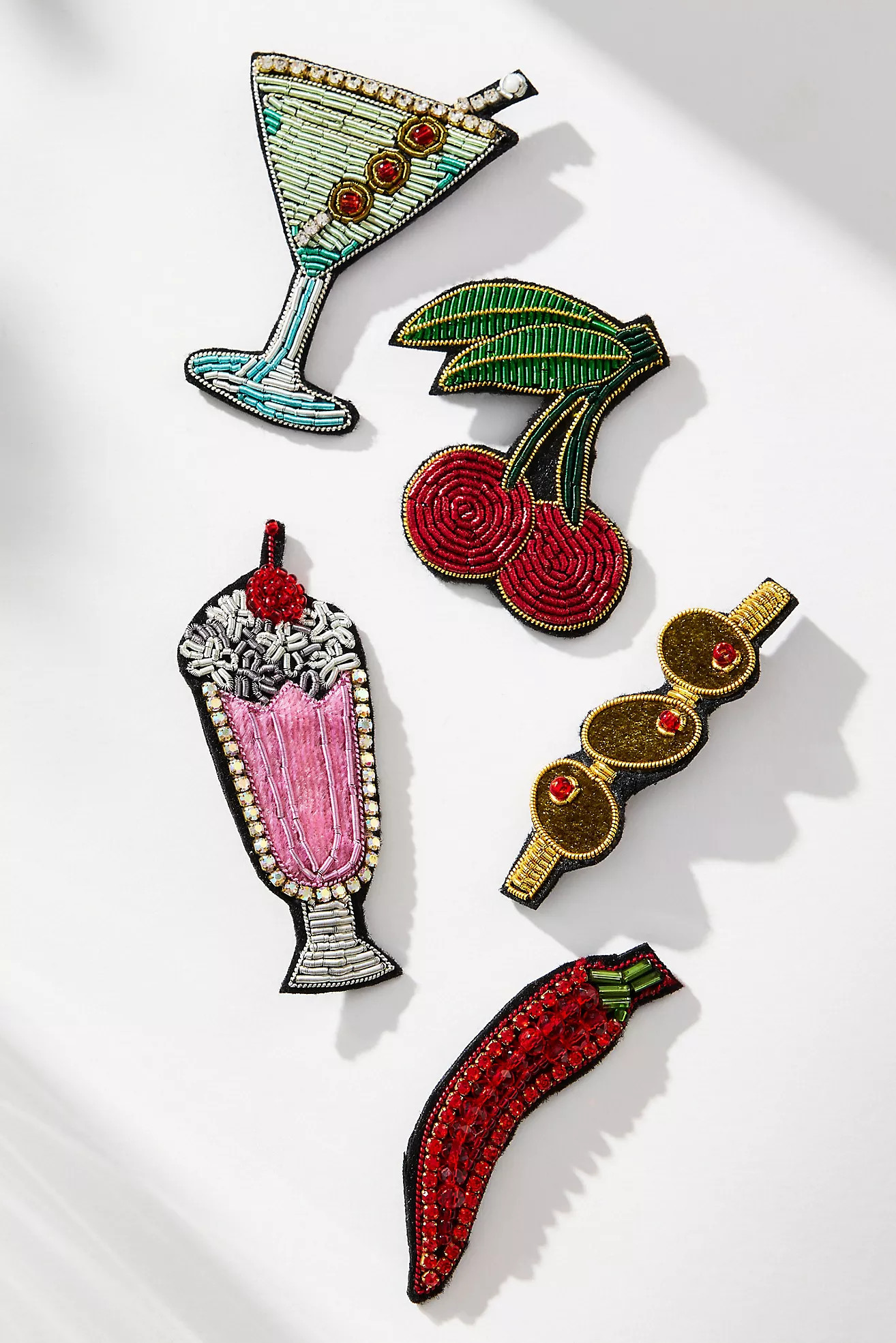 Small Beaded Icon Brooch | Anthropologie (US)