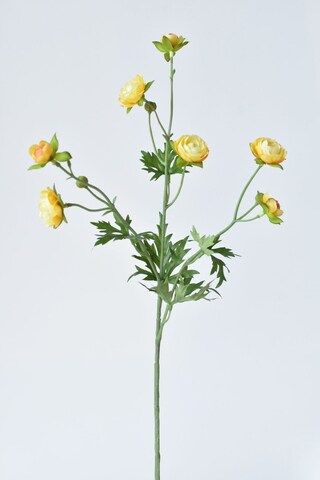 22" Faux Mini Yellow Ranunculus Stem | Michaels Stores