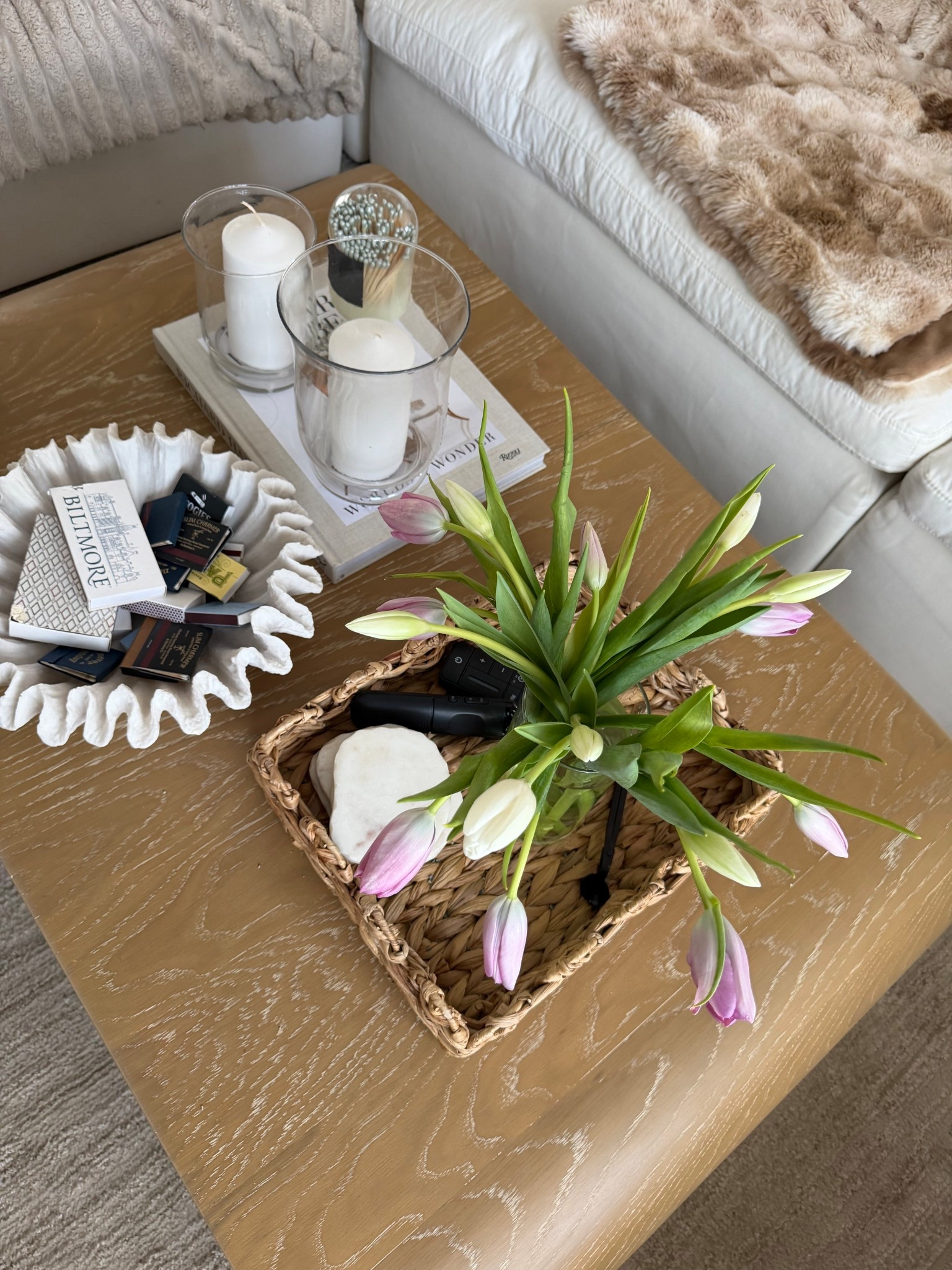 Spring coffee table decor styling 

#LTKSeasonal #LTKmorningroutine #LTKHome