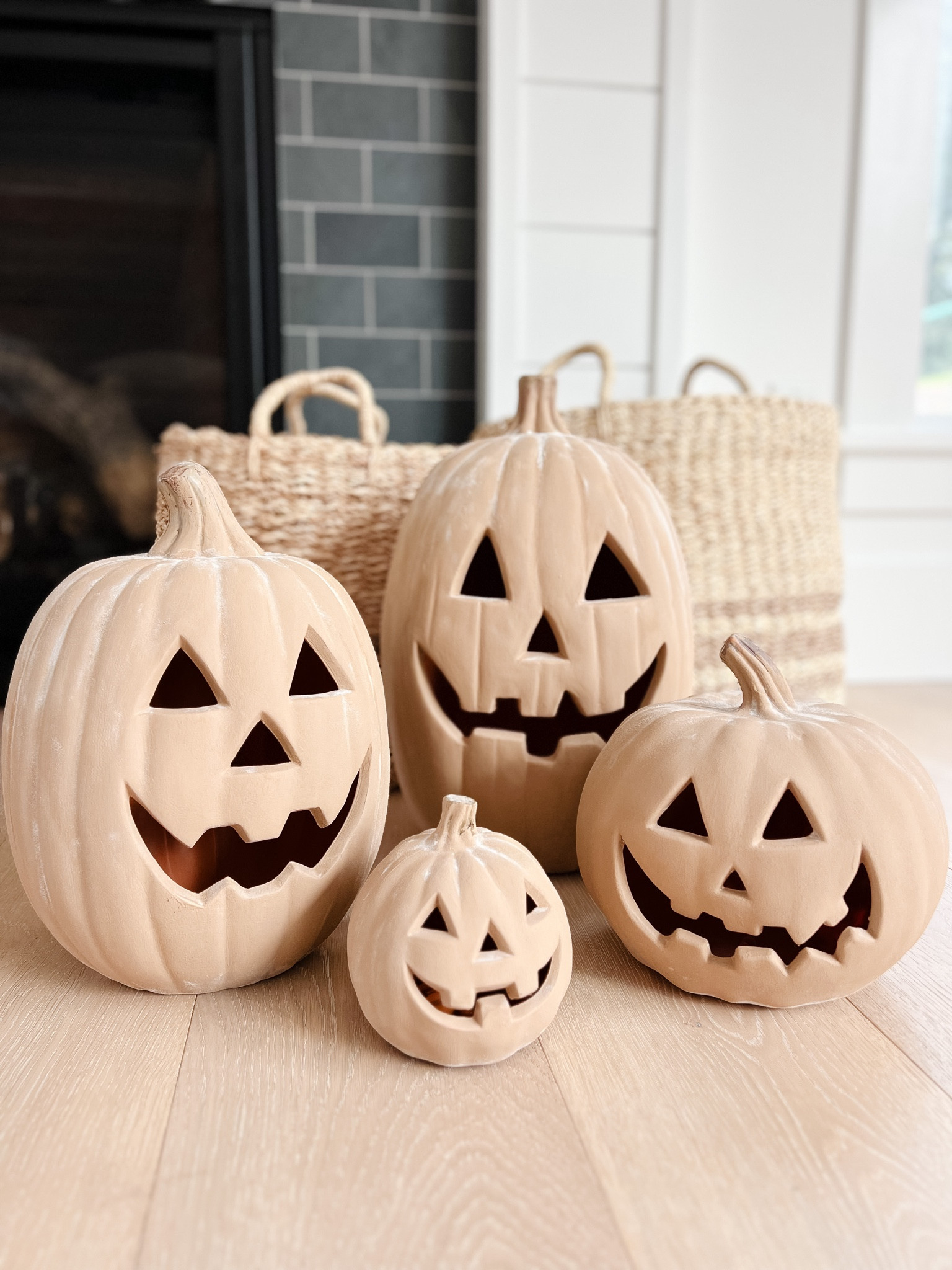Terracotta pumpkin DIY
All the best plastic pumpkins to make your own terracotta look pumpkins!

I used Behr paint in “poncho”
Mix some baking soda in with the paint and then sprinkle some on before it dries to give it the full effect! 

Fall decor
Pumpkins 


#LTKStyleTip #LTKHome #LTKSeasonal