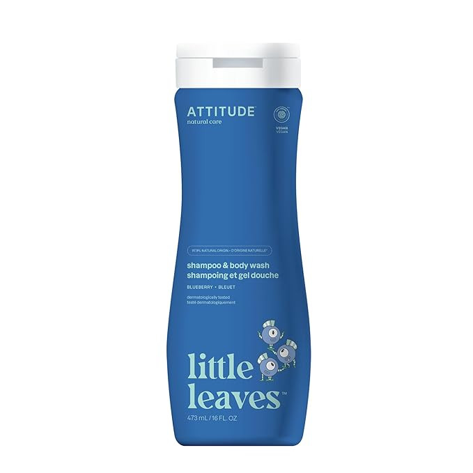 ATTITUDE Shampoo and Body Wash for Kids, EWG Verified Hair and Body Cleanser, Dermatologically Te... | Amazon (US)