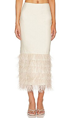 Lovers and Friends Anika Maxi Skirt in Beige Neutral from Revolve.com | Revolve Clothing (Global)