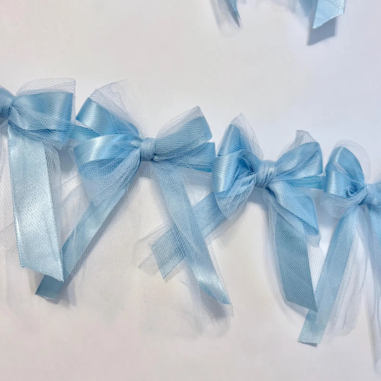 Custom Bow Garland: Satin & Tulle, Bridal Shower Decor | Etsy (Global)