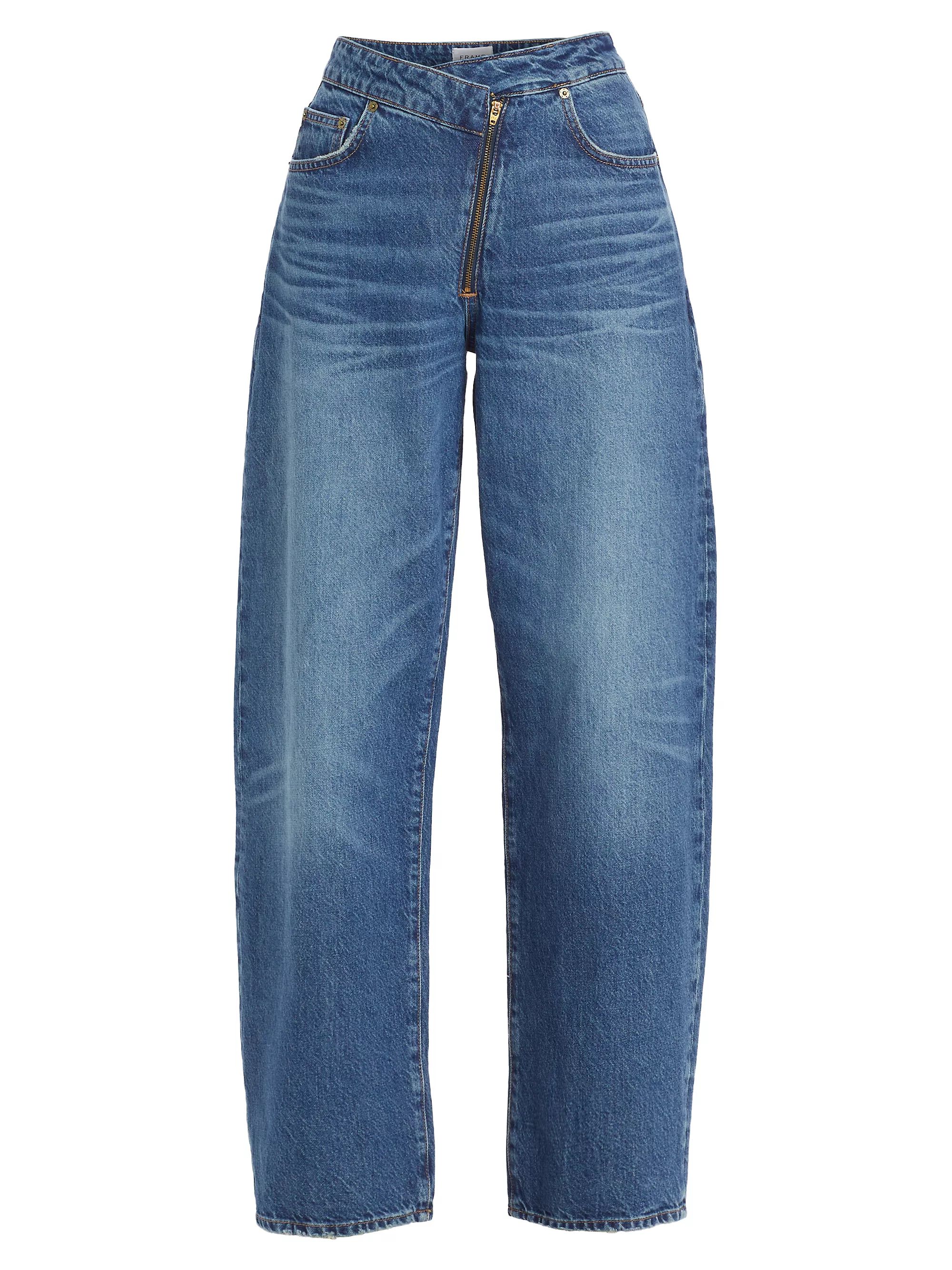 Mid-Rise Angled Barrel Jeans | Saks Fifth Avenue