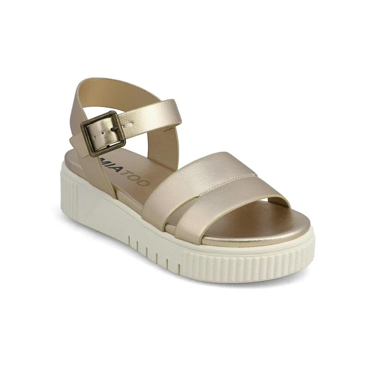 MIA TOO Women's Damarsia Platform Wedge Sandal | Walmart (US)