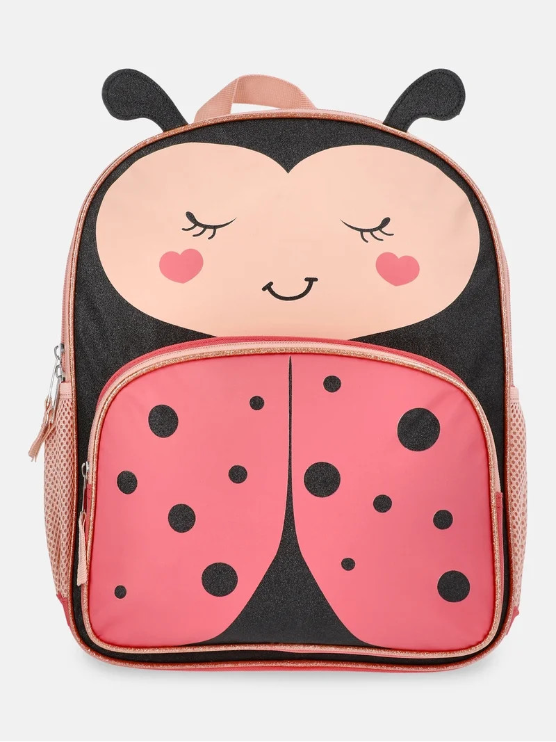 Wonder Nation Toddlers' 13.5" Ladybug Backpack, Primrose/Black | Walmart (US)