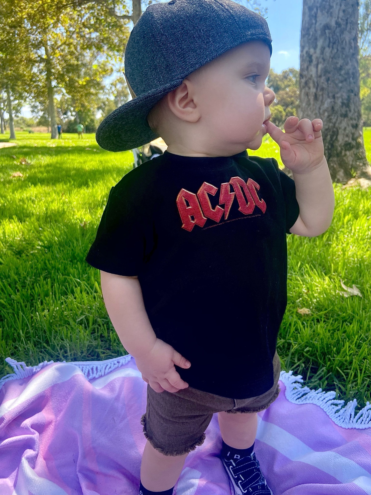 Outfit details 
Acdc shirt - Walmart or little rockers
Shorts - binky bro 
Hat - binky bro 
Shoes - vans 
#babyoutfits #boymom #boyclothes

#LTKbaby #LTKunder50 #LTKkids
