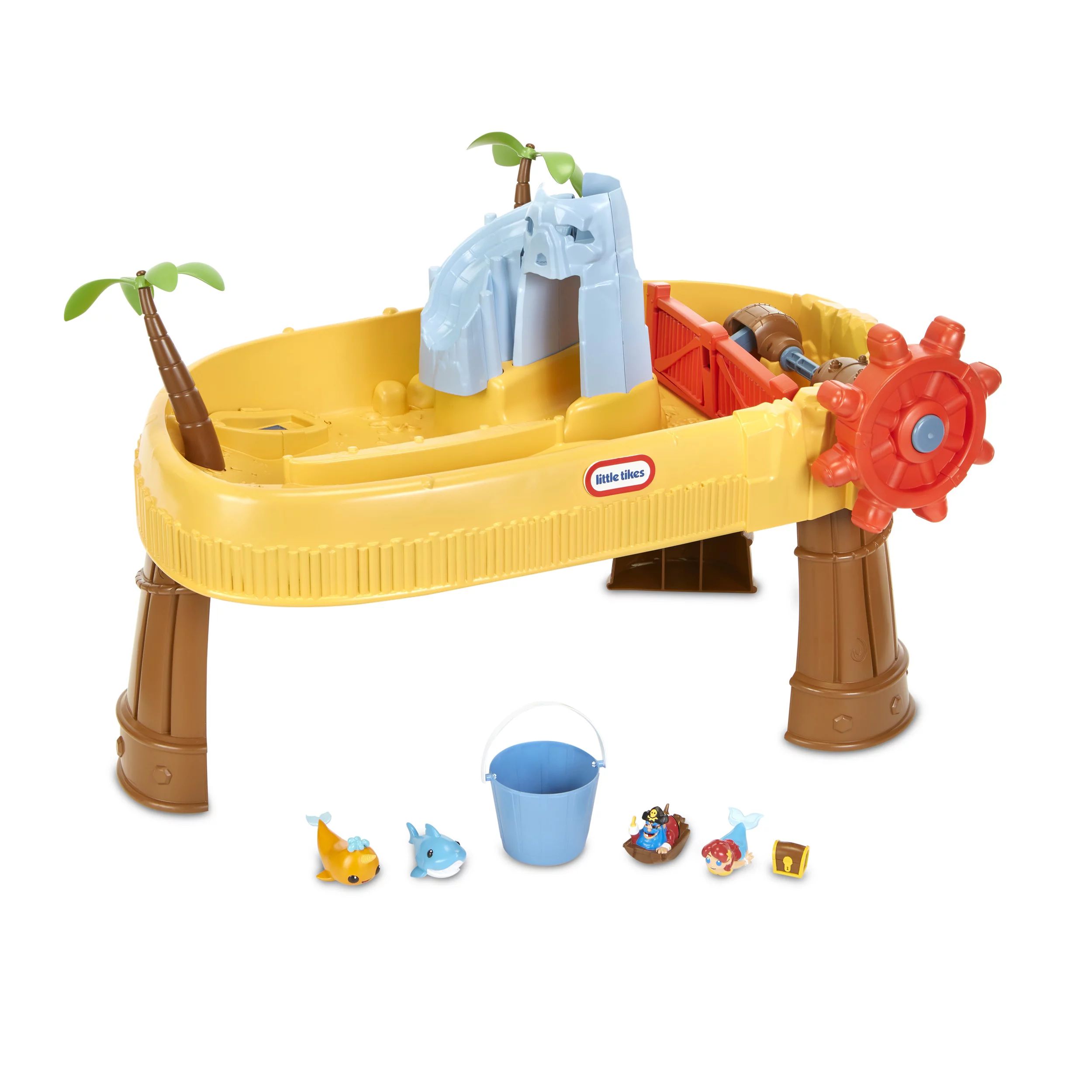 Little Tikes Island Wavemaker Water Table with 5 Play Stations- Wavemaker Wheel and 6 Piece Water... | Walmart (US)
