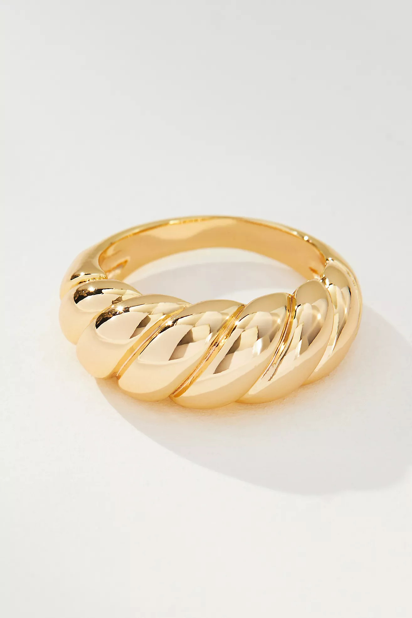 Ribbed Fanned Stacking Ring | Anthropologie (US)