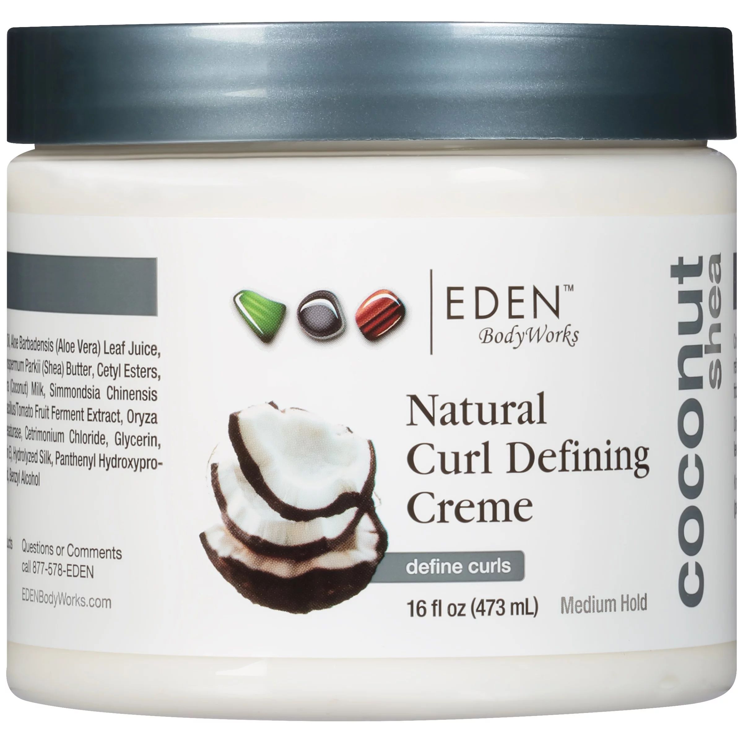 Eden BodyWorks Coconut Shea Medium Hold Natural Curl Defining creme, 16 fl oz | Walmart (US)