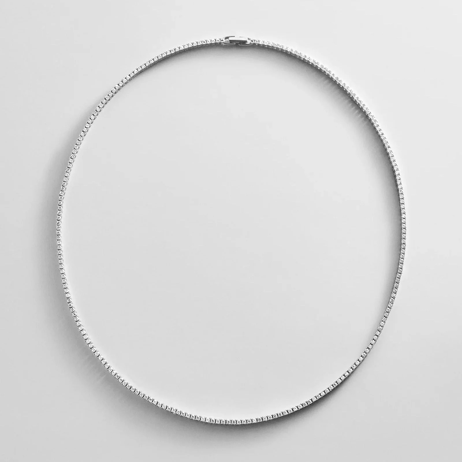 Billie Sterling Silver Tennis Necklace - Sterling Silver | BaubleBar
